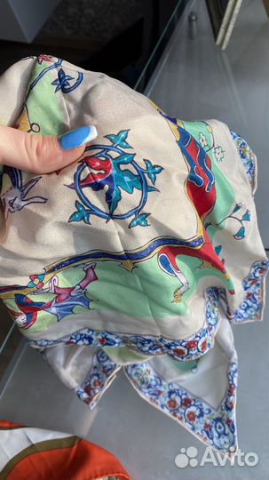 Шелковый платок шейный