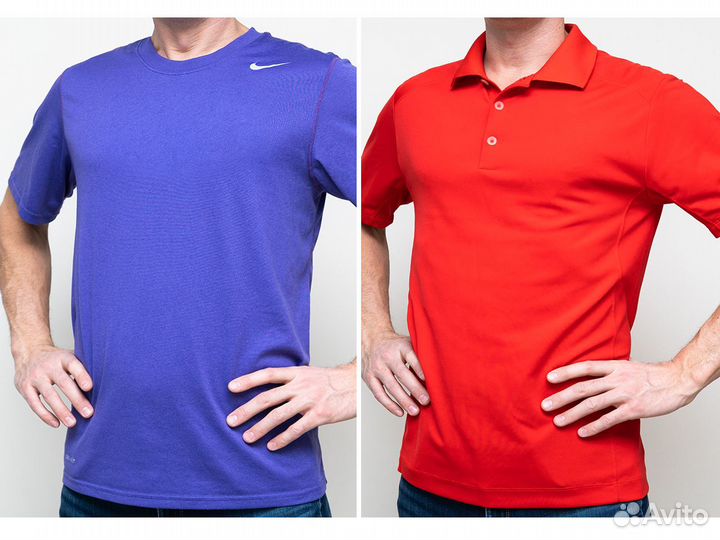 Футболка Nike Dri-Fit и поло Nike Golf M 48