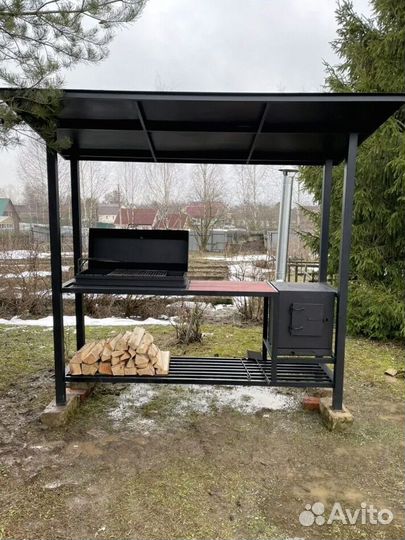 Мангал 3 мм с печью под казан