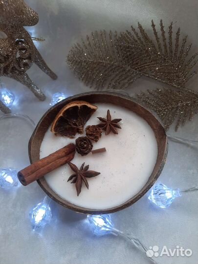 Свеча в кокосе