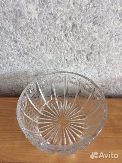 Ваза для фруктов хрусталь