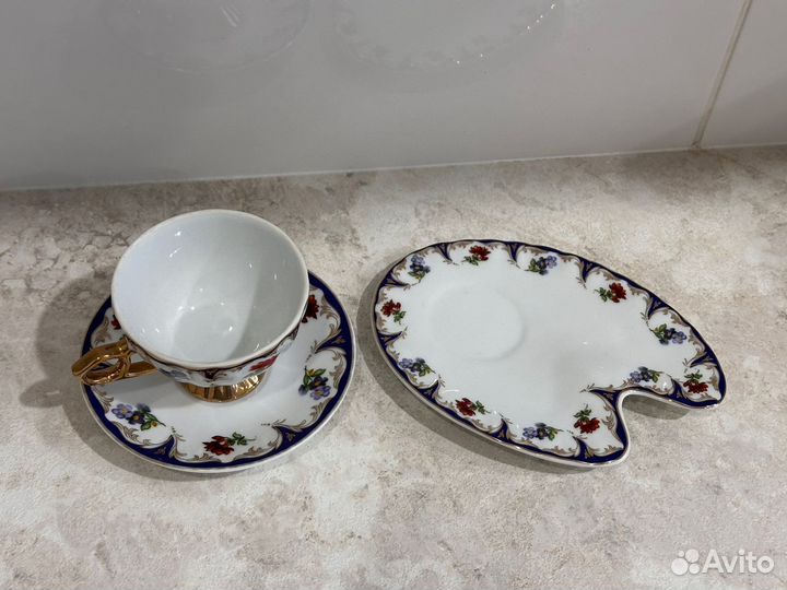 Кофей ная пара. Блюдце. Япония