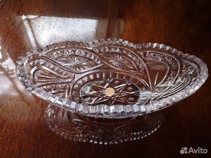Хрустальный салатник времен СССР