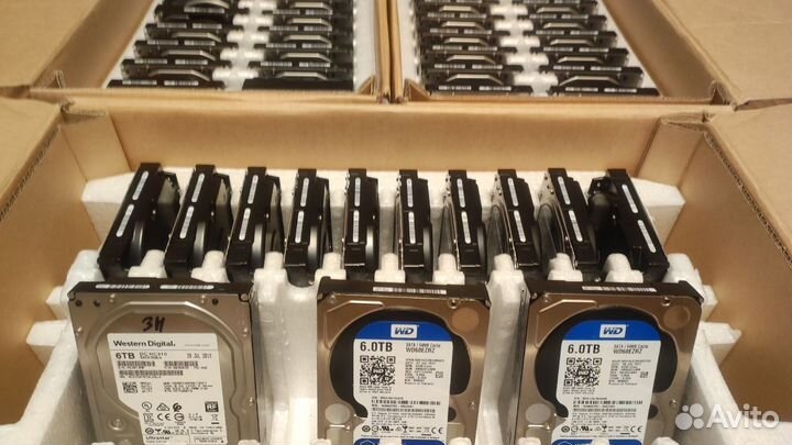 Жесткие диски 6 тб WD purz/ezrz/DC (78 шт)