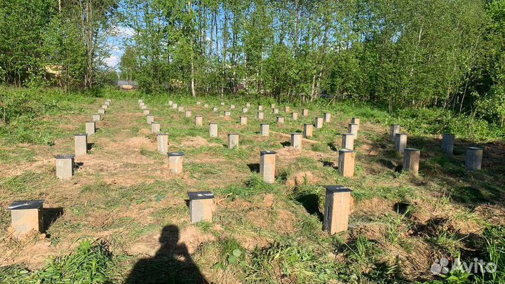 Фундамент на жб сваях, монтаж жби, монтаж жб свай
