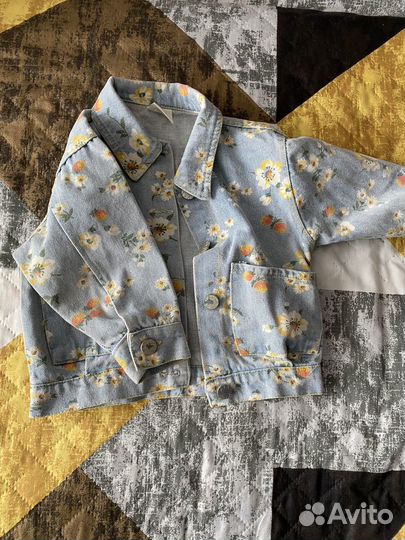 Джинсовая курточка для девочки 74-80