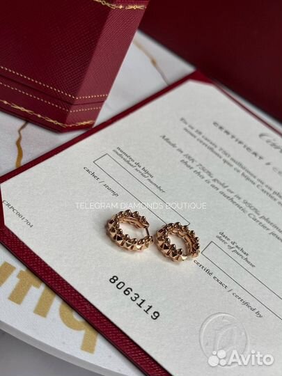 Серьги Cartier Clash розовое золото 750