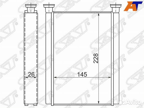 Радиатор отопителя салона lexus LX470