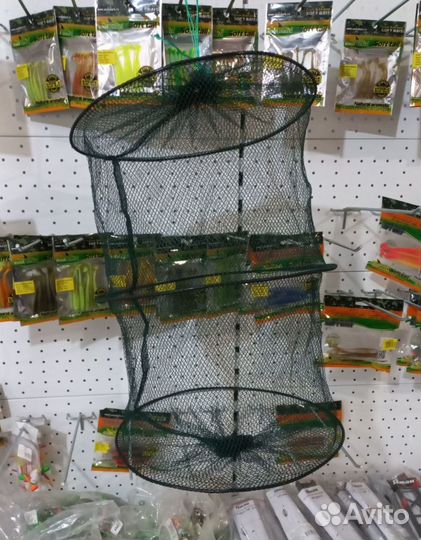 Садок 3 кольца ткань длина 40см диаметр 30 см