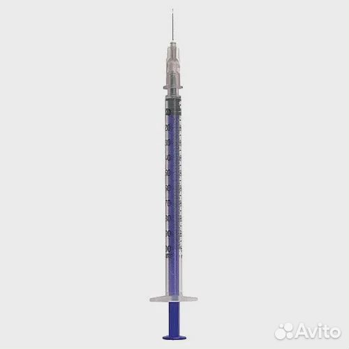 Шприц инсулиновый Med Aim 1 мл U-100, со съемной и
