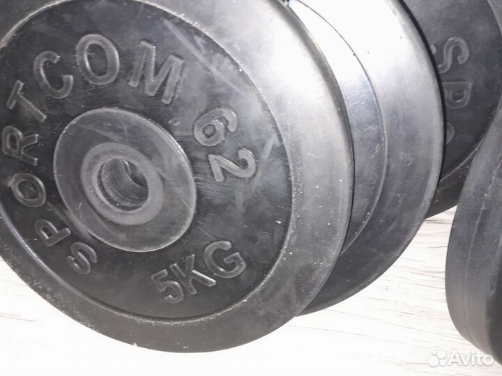 Гантели разборные обрезиненные