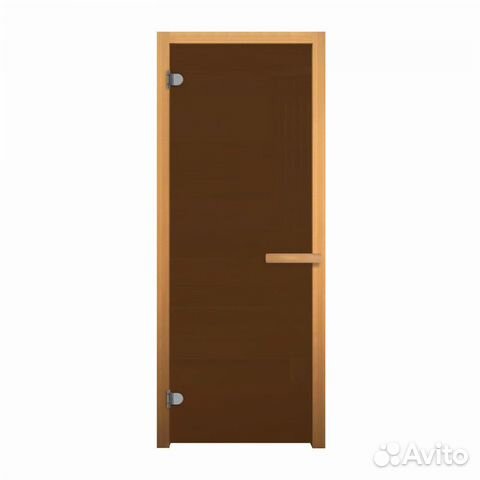 Дверь стеклянная Бронза Матовая 1700х700мм (6мм, 2