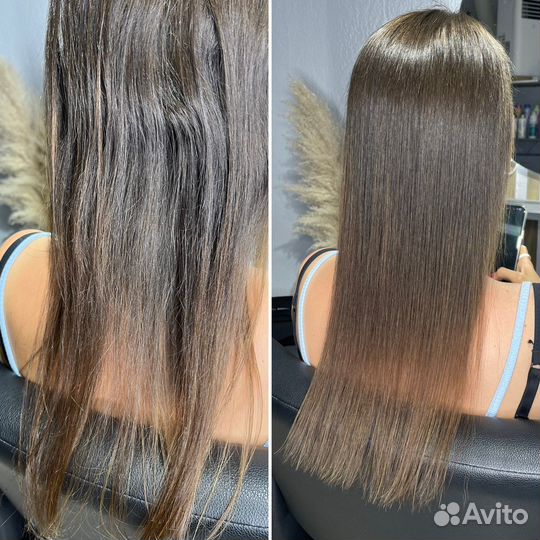 Кератиновое выпрямление