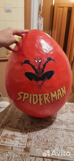 Подарочная коробка киндер сюрприз человек паук