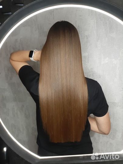 Кератиновое выпрямление волос