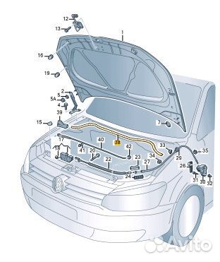 Уплотнительная резинка Volkswagen Polo CWV 244305