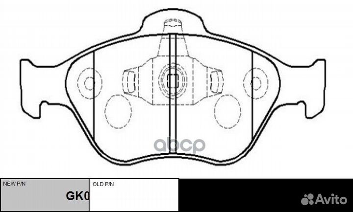 CKF-15 Колодки тормозные ford fiesta 9501/01