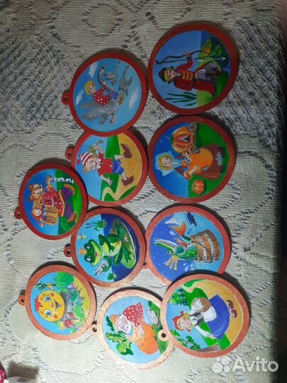 Деревянные елочные игрушки