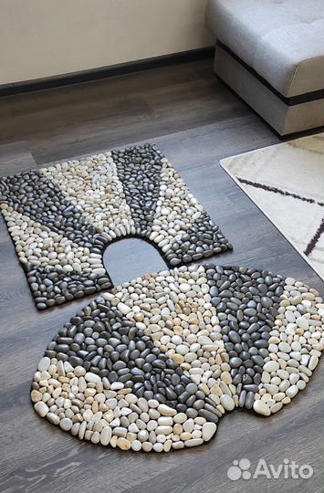 Коврики ручной работы из морского камня