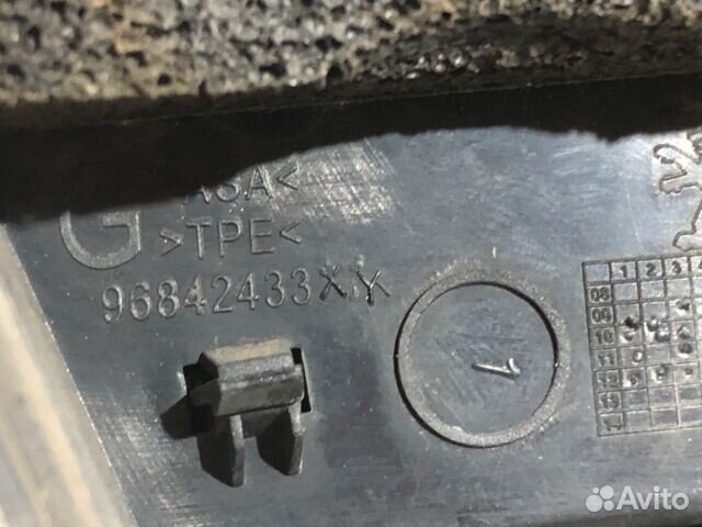 Накладка крыла лев peugeot 3008 1.6 ат