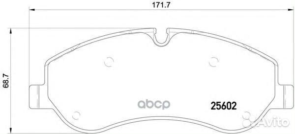 Колодки тормозные дисковые перед P24152 Brembo