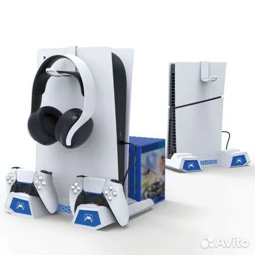Подставка с охлаждением и зарядкой Sony PS5 / Slim