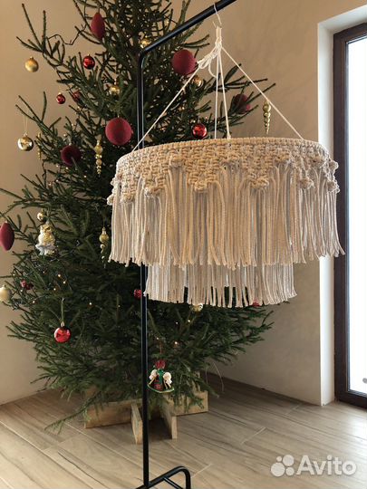 Макраме абажур