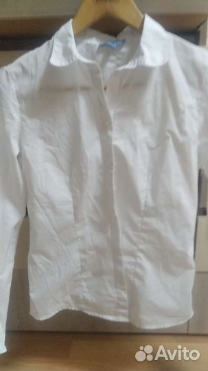 Белая рубашка для девочек 152 размер