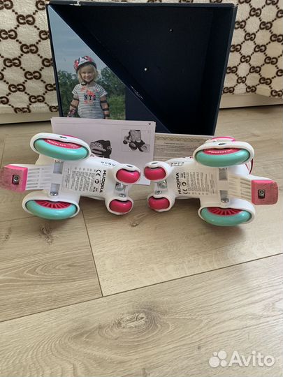 Раздвижные детские 4x колесные ролики hudora