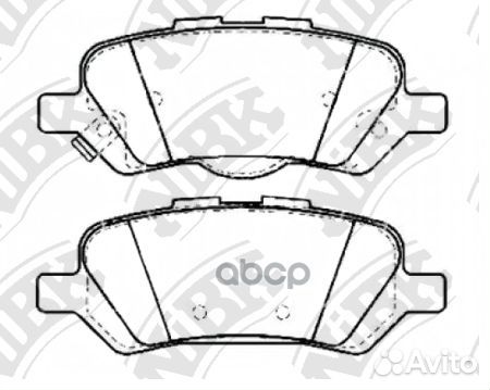 Колодки тормозные дисковые перед PN21002 NiBK