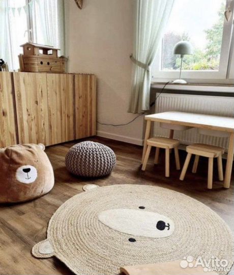 Джутовый ковер «Мишка» H&M Home