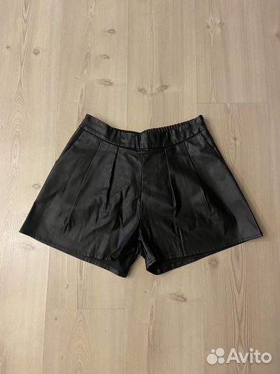 Шорты женские кожаные