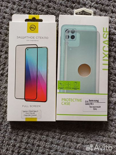 Защитное стекло,чехол прозрачный