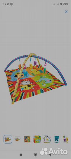 Развивающий коврик новый