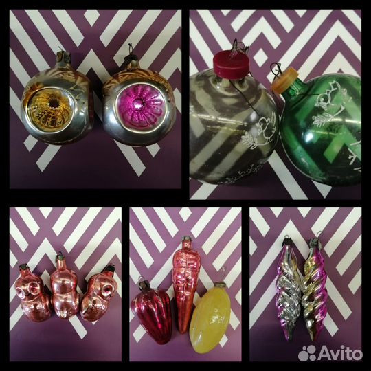 Елочные игрушки СССР