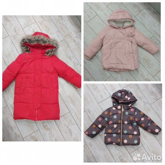 Куртки для девочки H&M, Reserved 92-104