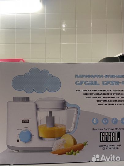 Пароварка-блендер gfgril для детского питания