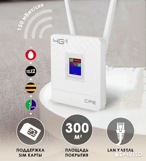 Wifi Роутер 4G модем с сим
