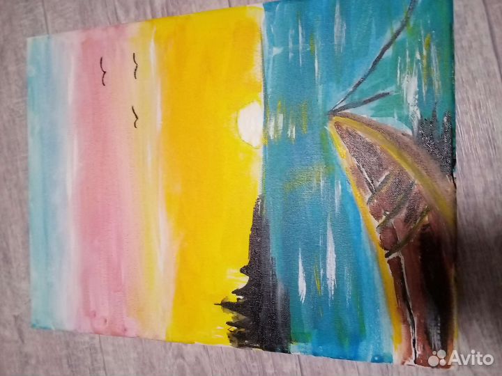 Лодка в озере