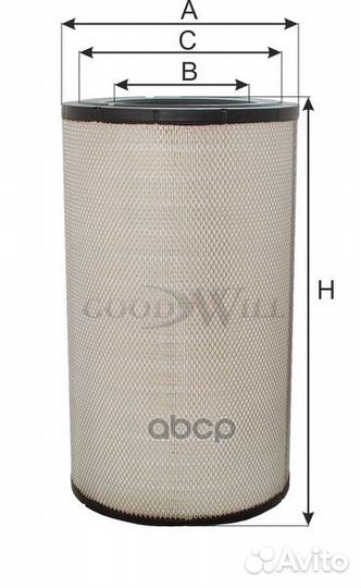 Фильтр воздушный HCV AG1098 Goodwill