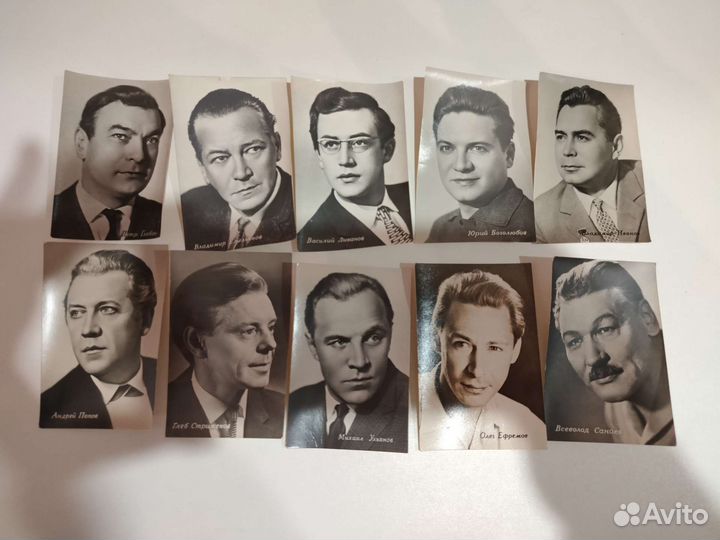 Открытки с фотографиями артистов