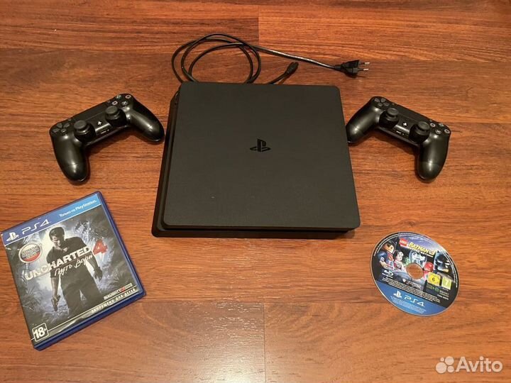 Sony playstation 4 slim 500gb / 2 ориг геймпада