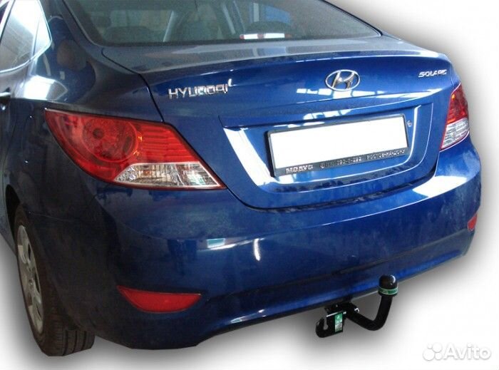 Фаркоп Хендай (Hyundai) Solaris Kia Rio седан, хе