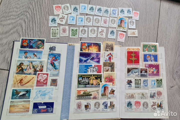 Марки СССР чистые не гашеные вместе с альбомом