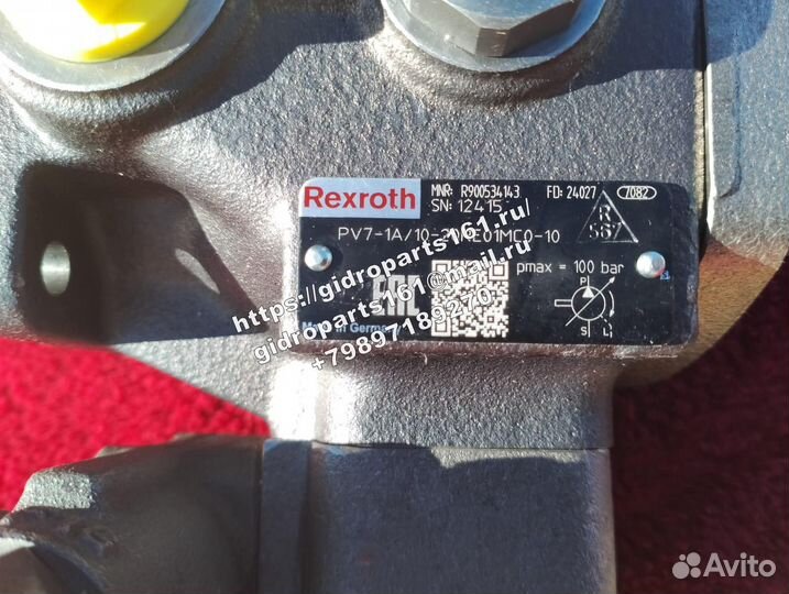 Гидравлический насос rexroth PV7-1A 10-20RE01MC0-1