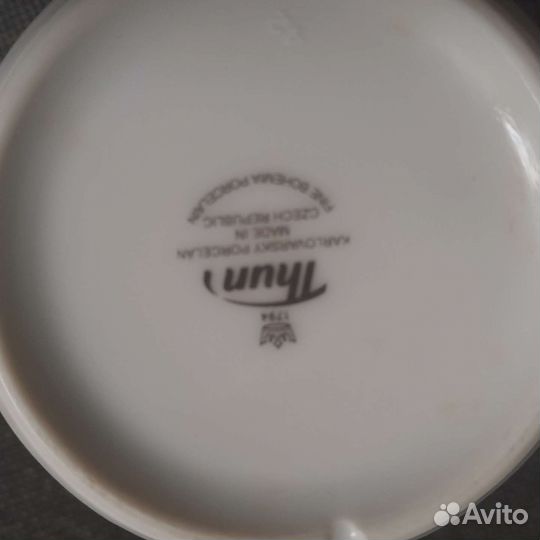 Новый набор из двух бокалов. Богемский фарфор