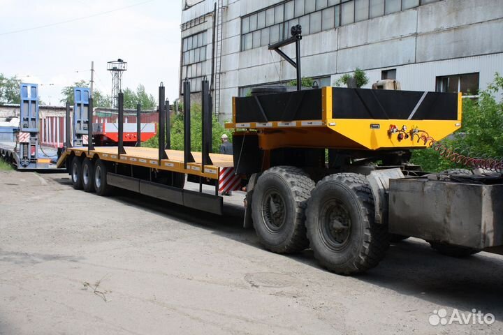Полуприцеп трал (тяжеловоз) Авиком 98713-04 высокорамный раздвижной, 2023
