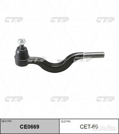 CTR CE0669 Наконечник рулевой тяги внутр.R (старый