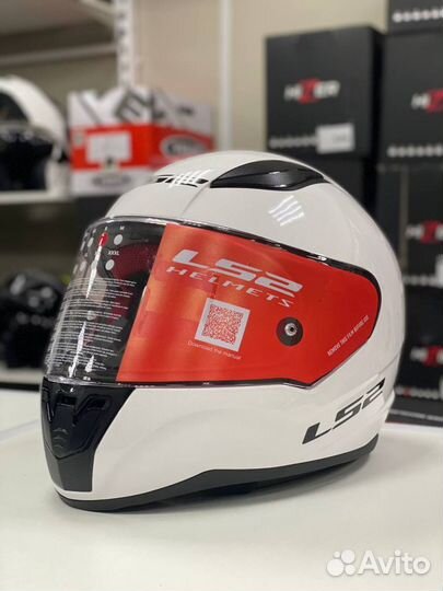 Мотошлем интеграл белый LS2 FF353
