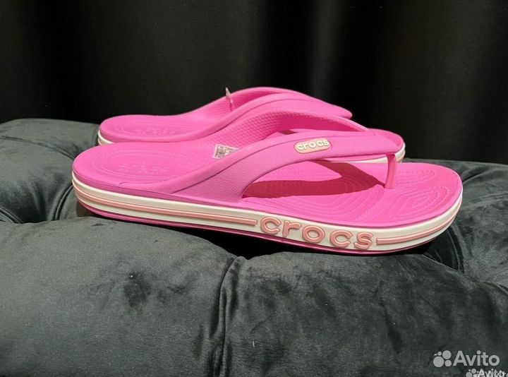 Сланцы Crocs шлепанцы розовые